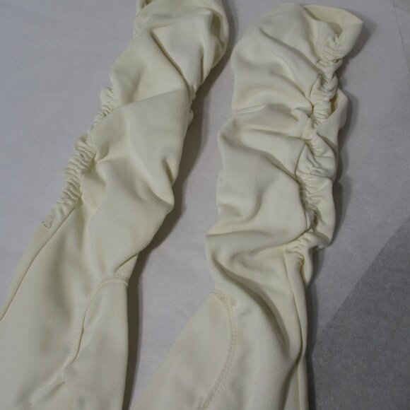 Vintage Ladies White Fabric 15" Opera Evening Prom Gloves 1960's - Picture 7 of 7